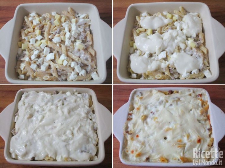 Pasta al forno in bianco 9