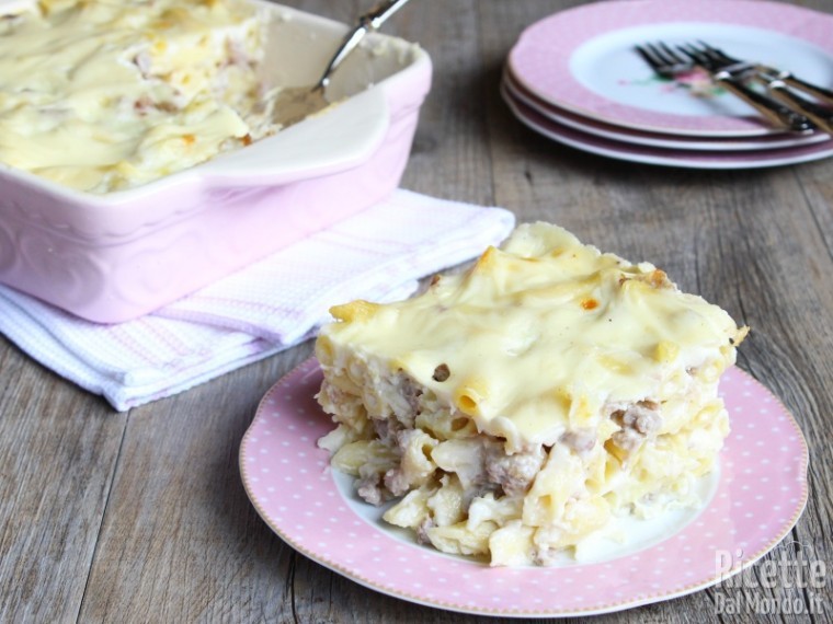 Pasta al forno in bianco