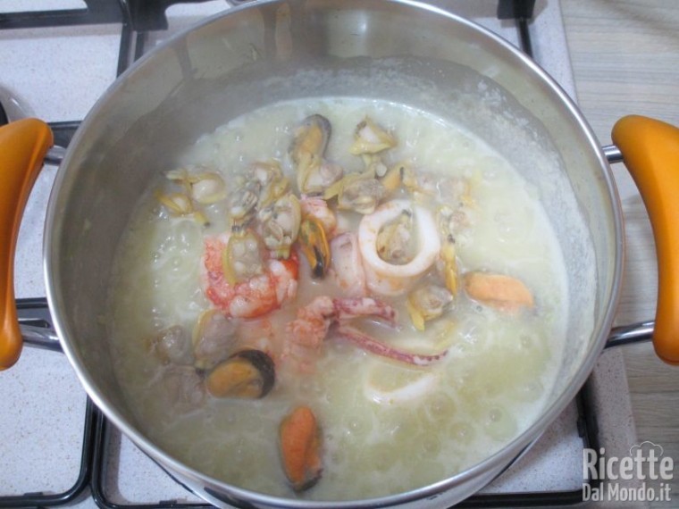 Risotto alla pescatora ai frutti di mare 10