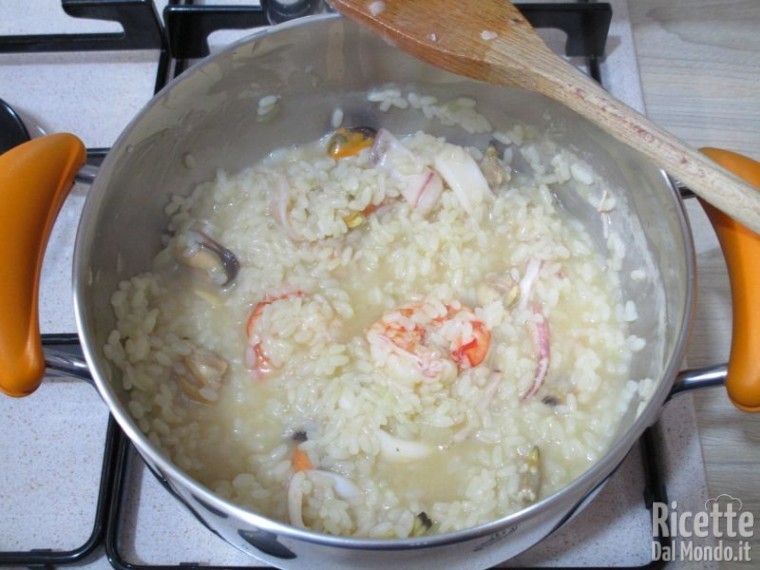 Risotto alla pescatora ai frutti di mare 11