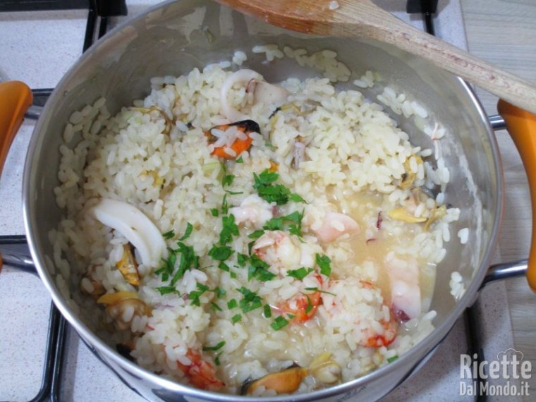 Risotto alla pescatora ai frutti di mare 12