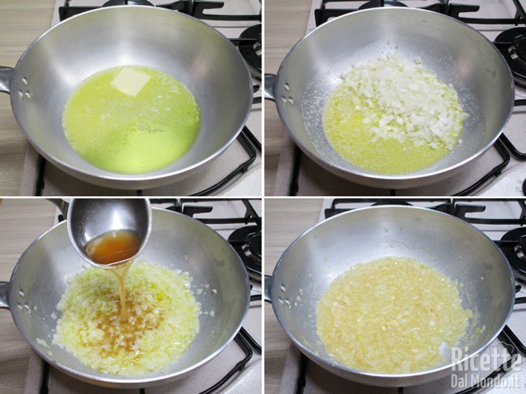 Rosolare la cipolla ottenendo quasi una crema