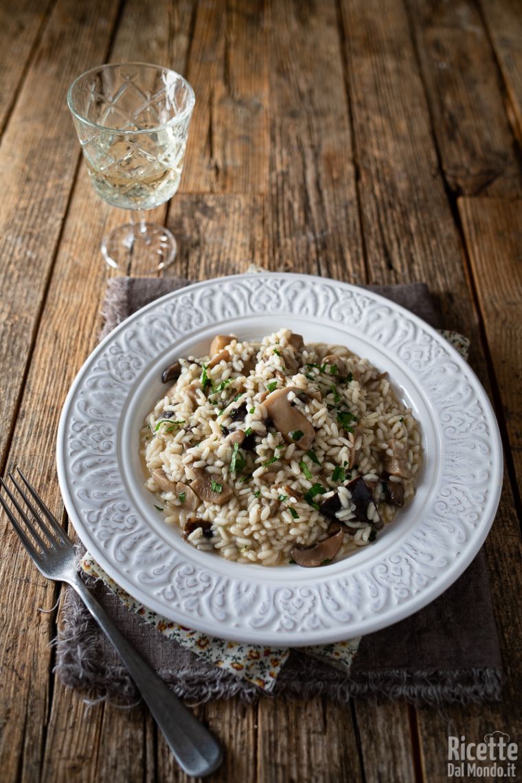 Ricetta risotto ai funghi misti