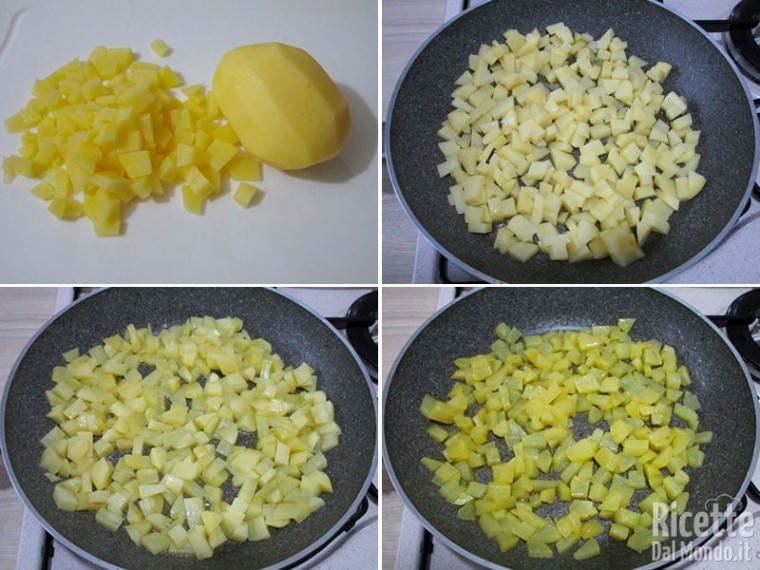 Riso con patate e speck 2