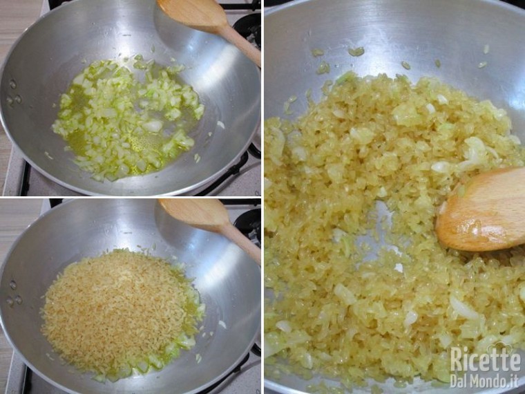 Riso gamberi e asparagi 2