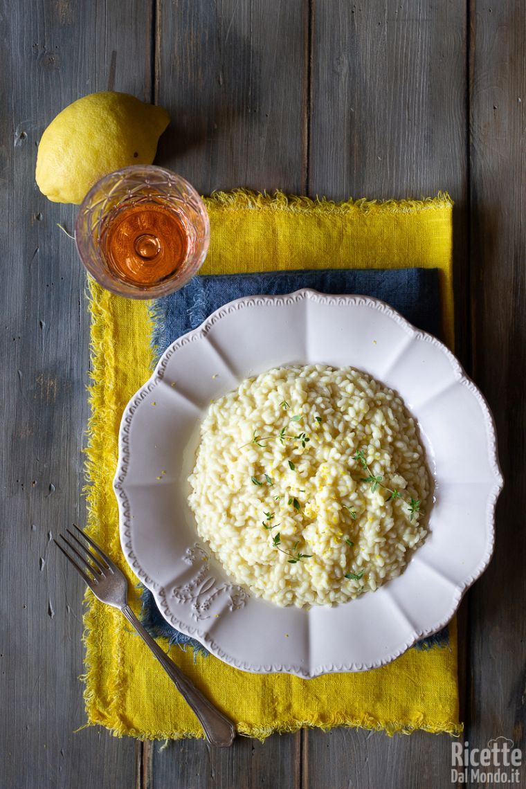 Come fare il risotto al limone
