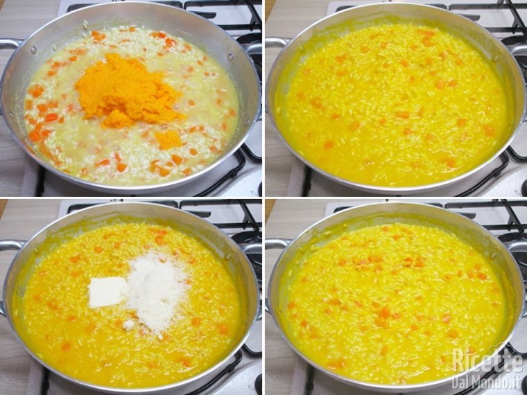 Mantecare con burro e parmigiano