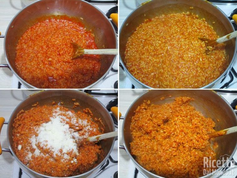 Aggiungere il sugo del ragù e parmigiano