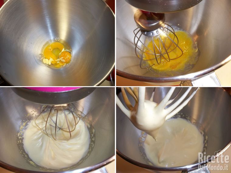 Montare l'uovo con senape e succo di limone