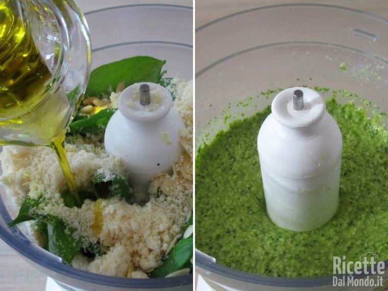 Aggiungere l'olio