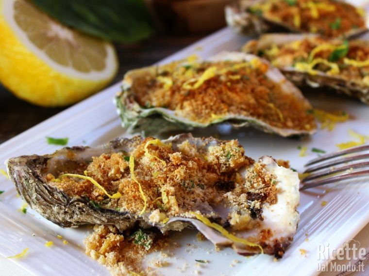 Ostriche gratinate al forno