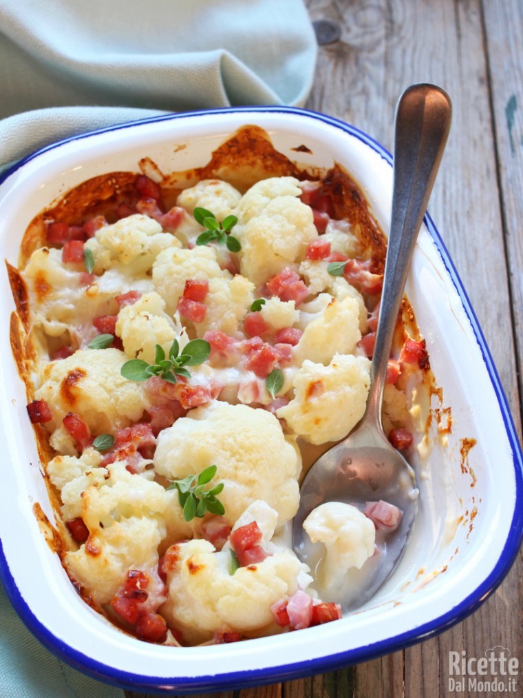 Come fare il cavolfiore al forno gratinato