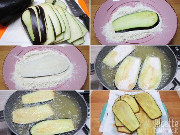 Friggere le melanzane