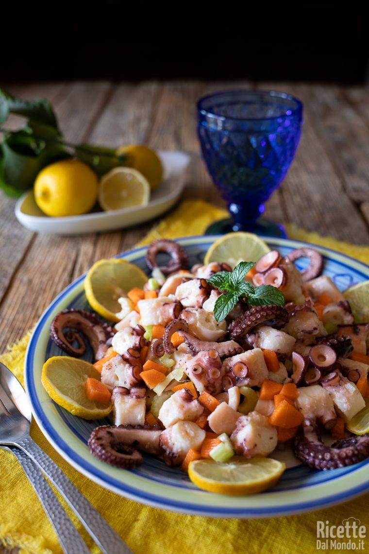 Come fare l'insalata di polpo verace
