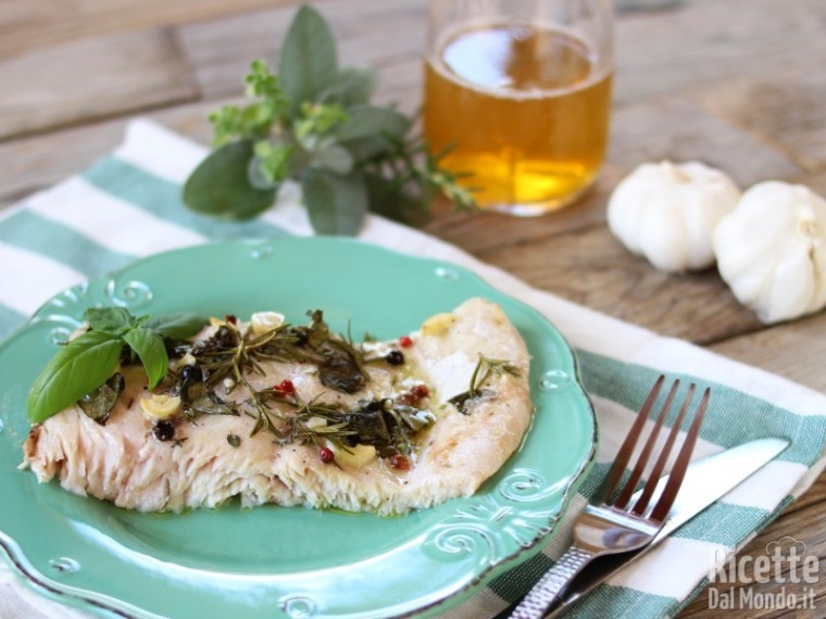 Pesce persico alle erbe aromatiche