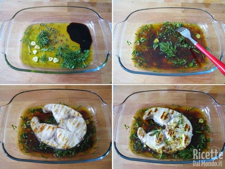 Pesce spada alla piastra 4