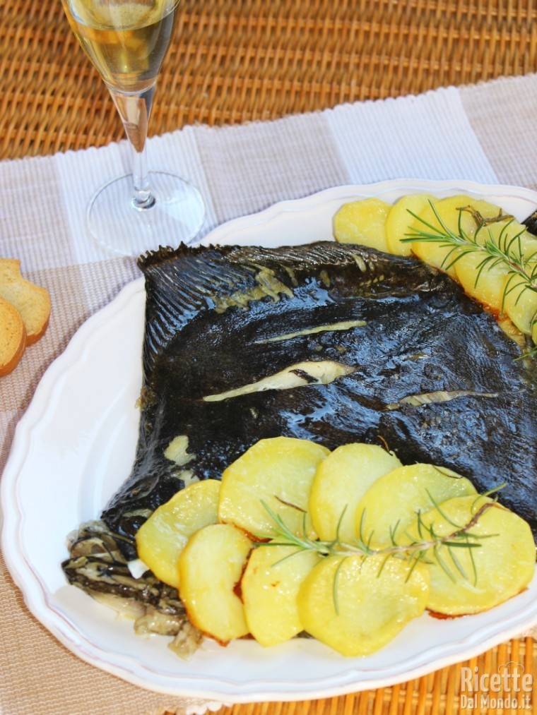 Come fare il rombo al forno con patate