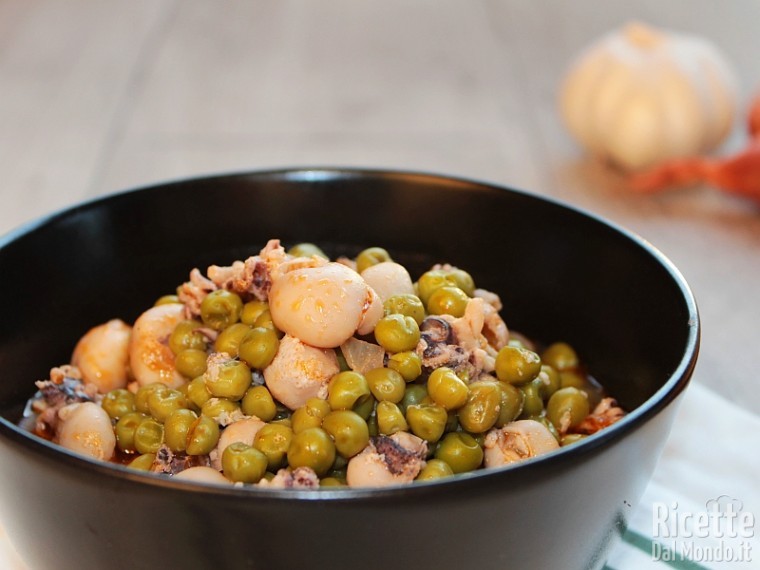 Ricetta seppie in umido con piselli