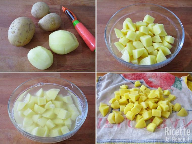 Tagliare le patate