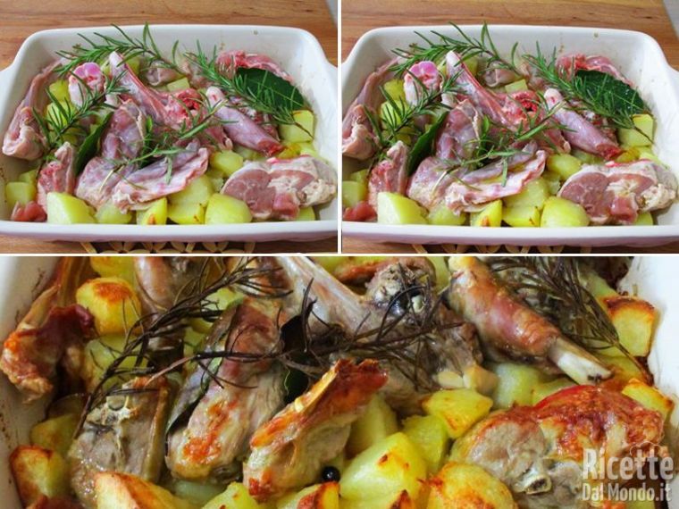 Aggiungere l'agnello e infornare