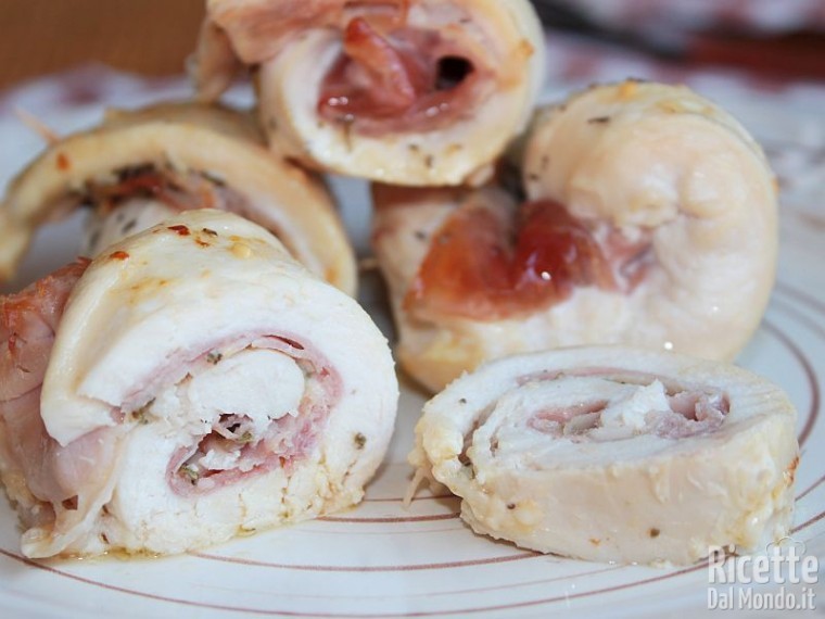 Come fare gli involtini di pollo al forno