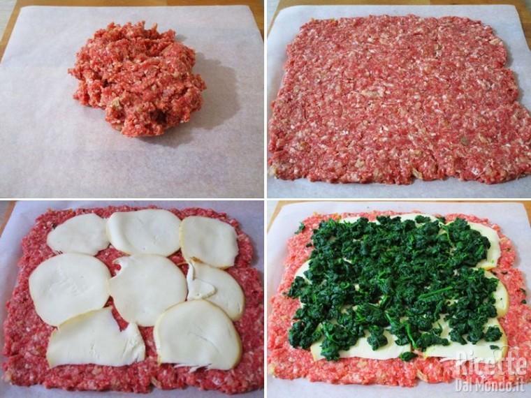 Polpettone ripieno di provola e spinaci 5