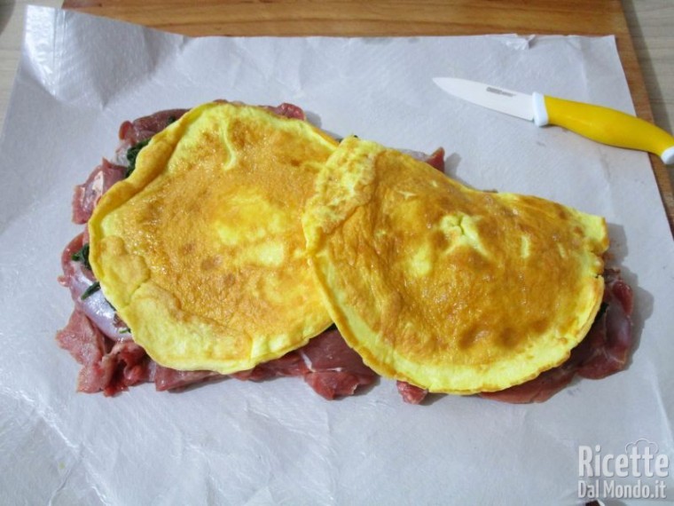 Rotolo tacchino, frittata, spinaci e prosciutto 7