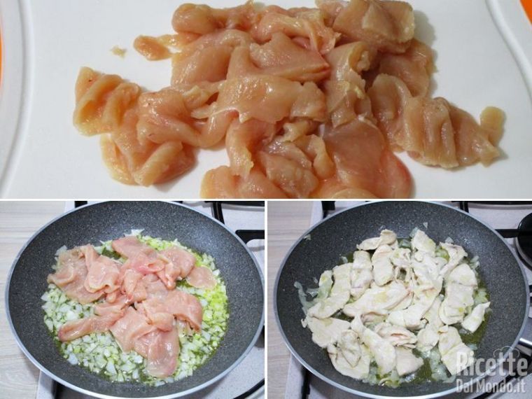 Aggiungere il pollo