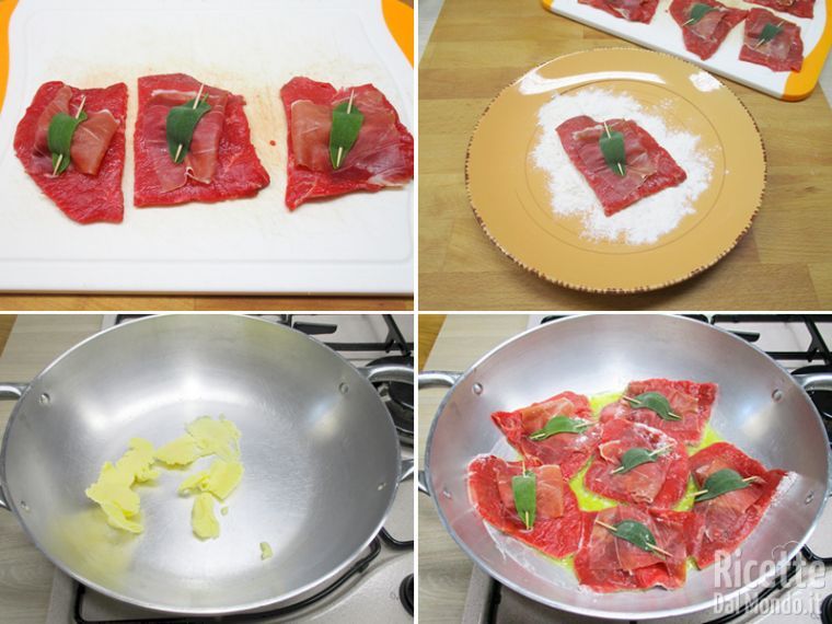 Infarinare e scottare la carne