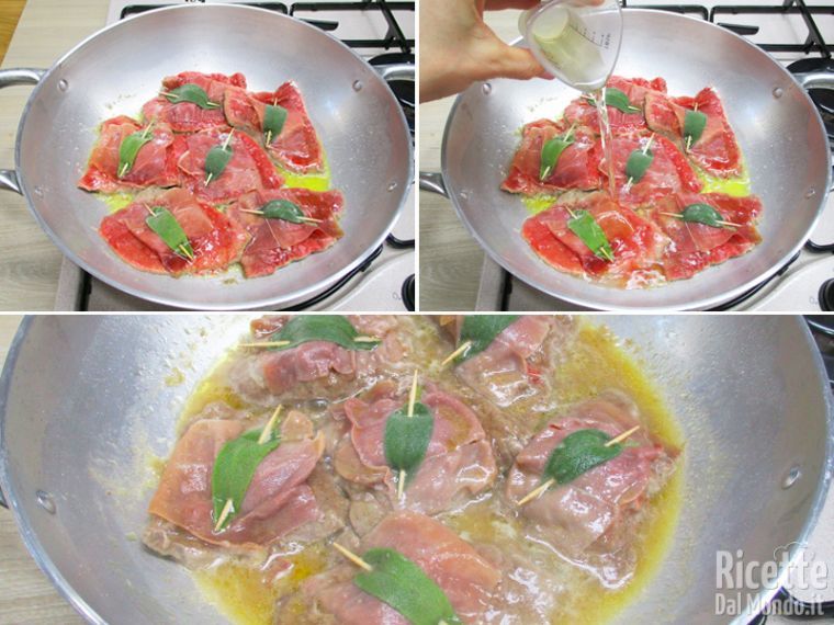 Terminare la cottura e sfumare con il vino