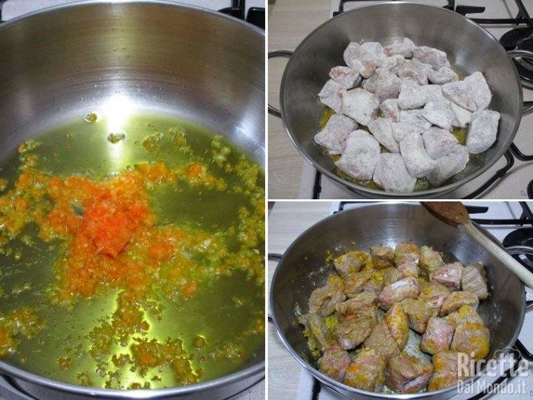 Soffriggere la carne