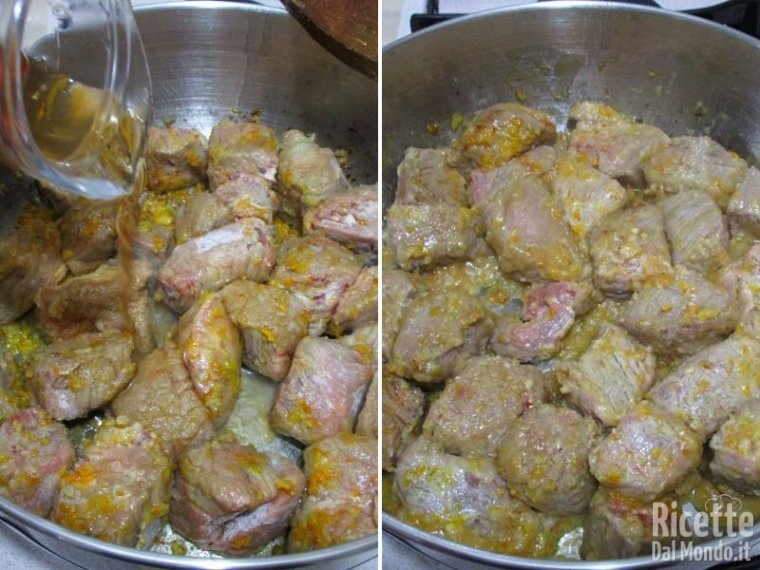 Sfumare con vino bianco