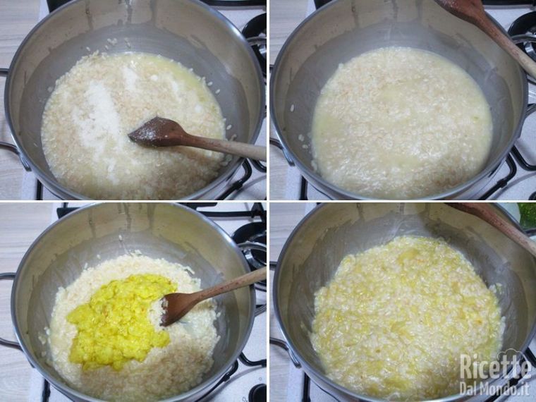 Aggiungere parmigiano e zucchine cotte