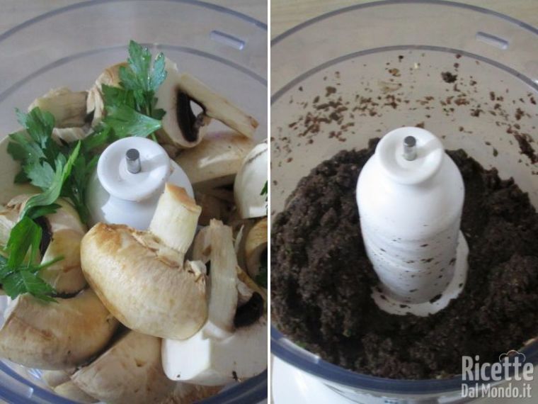 Frullare i funghi