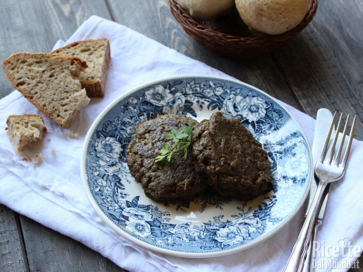 Medaglioni ai funghi, buonissimi hamburger di carne e funghi