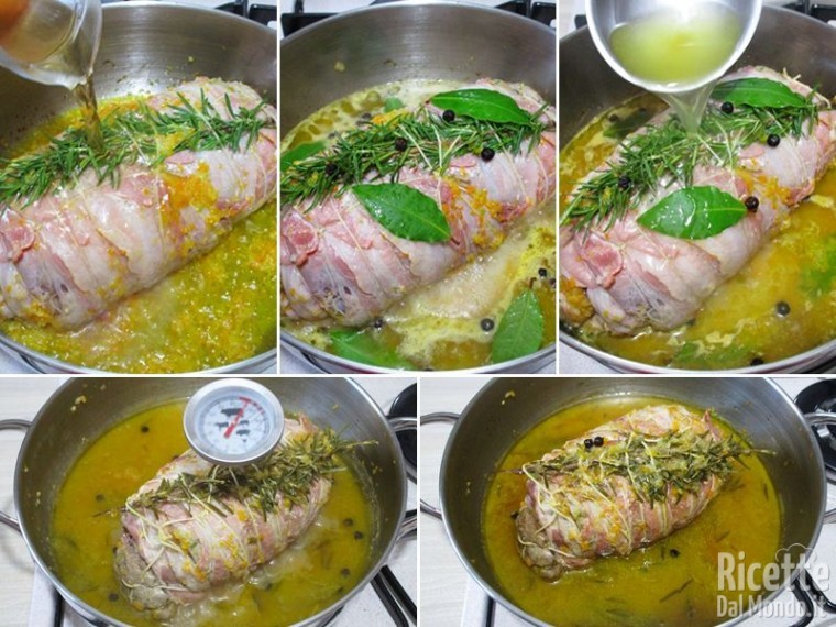 Arrosto di tacchino agli aromi con bacon 8