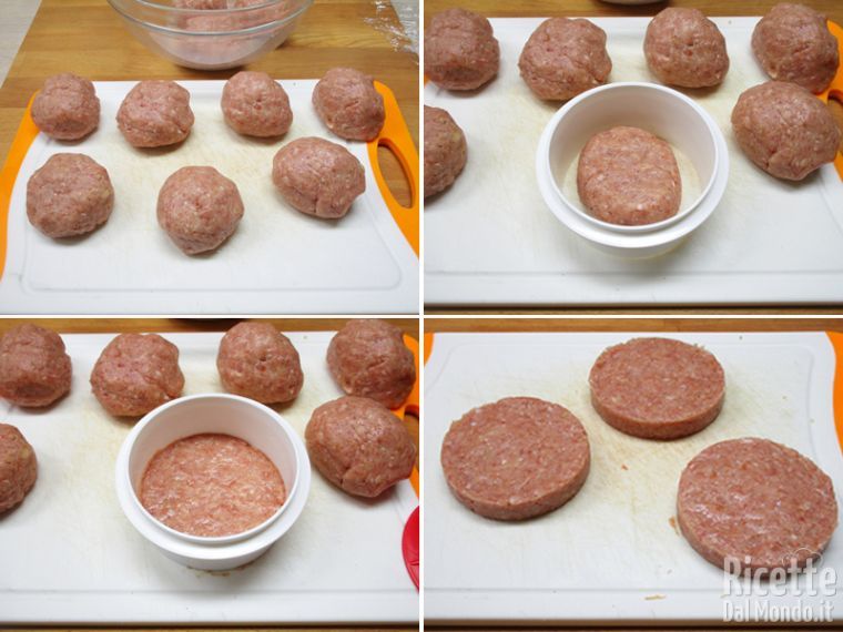 Formare gli hamburger