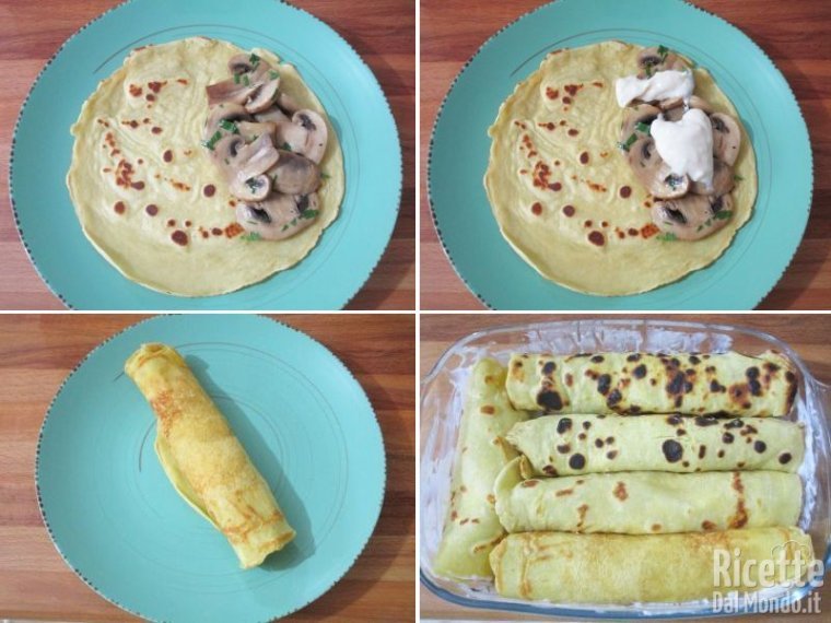 Crepes ai funghi 6