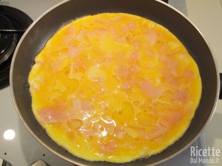 Frittata con prosciutto 7