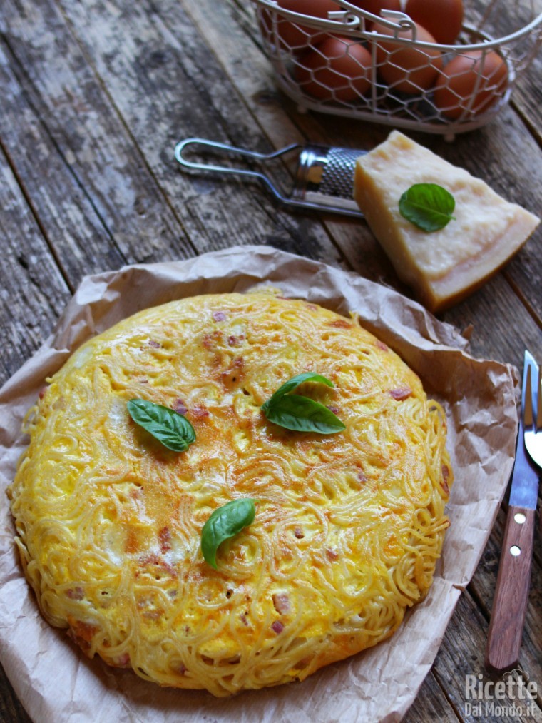 Ricetta frittata di spaghetti