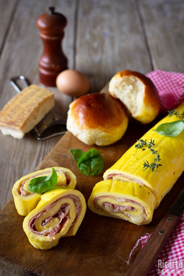 Ricetta rotolo di frittata al forno filante