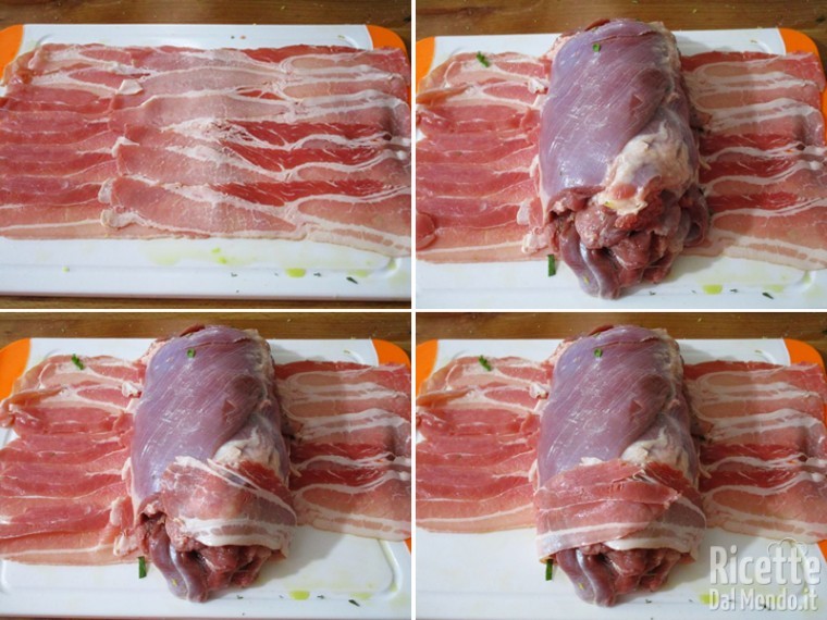 Arrosto di tacchino agli aromi con bacon 5