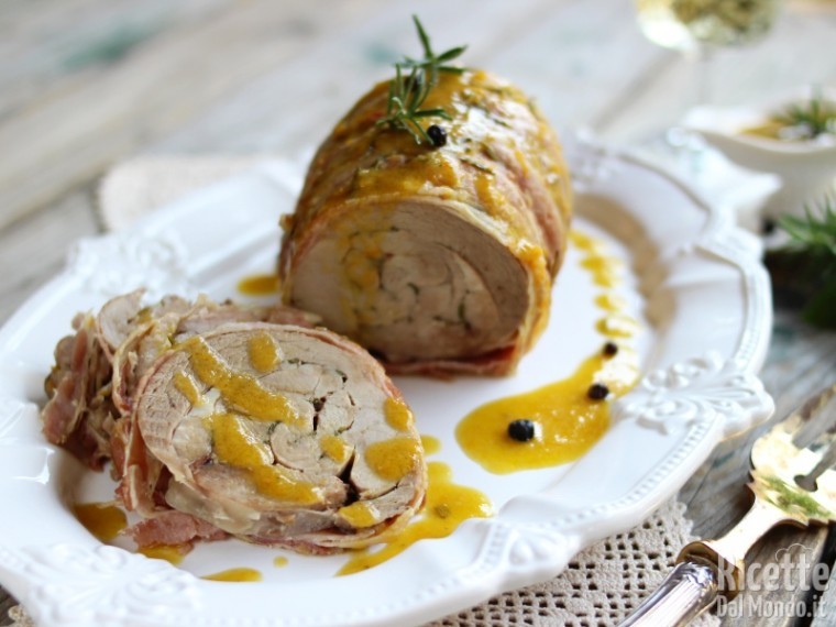 Ricetta arrosto di tacchino al bacon
