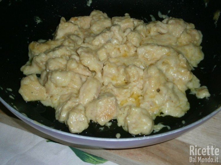 Bocconcini di Pollo Panna & Curry