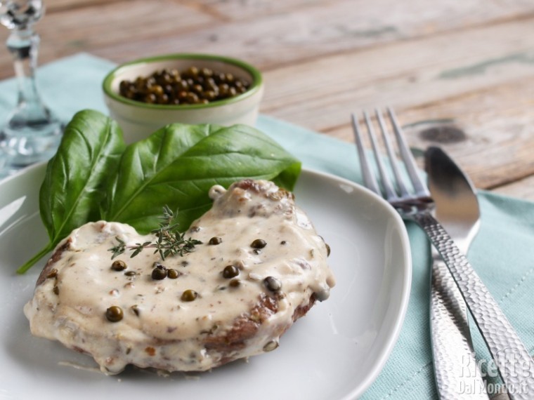 Ricetta filetto al pepe verde