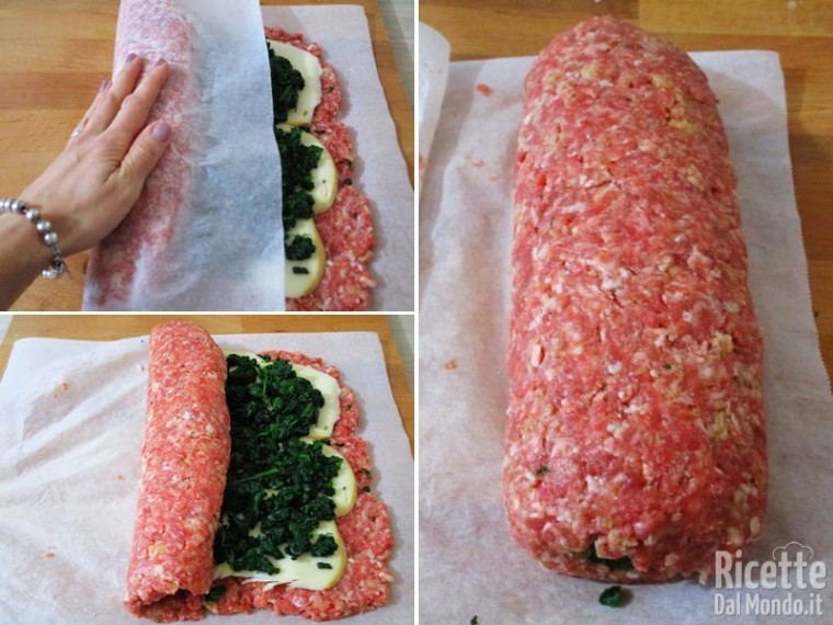 Polpettone ripieno di provola e spinaci 6