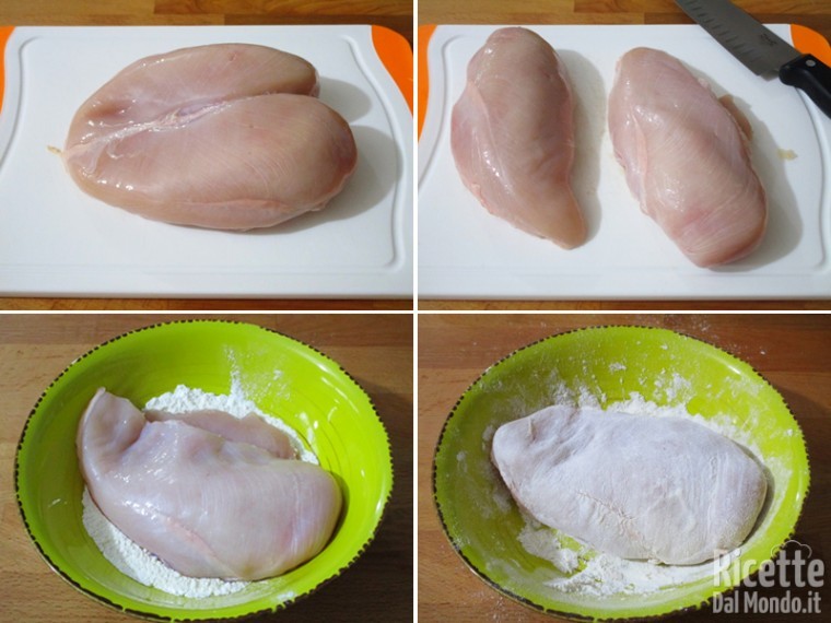 Petto di pollo in padella con succo di arancia 2
