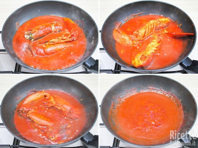 Unire la passata di pomodoro e cuocere