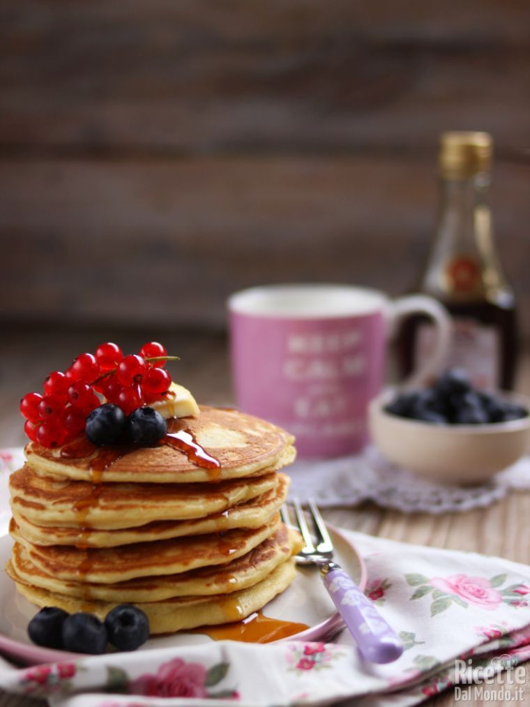 Pancakes americani per la colazione