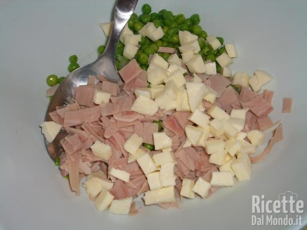 Timballini di Prosciutto e Piselli